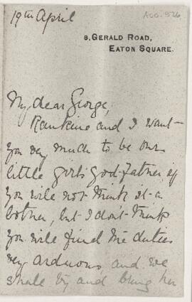 Letter, 19 April 1898