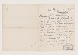 Letter, undated