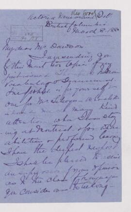 Letter, 8 March 1880