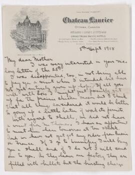Letter, 8 September 1915