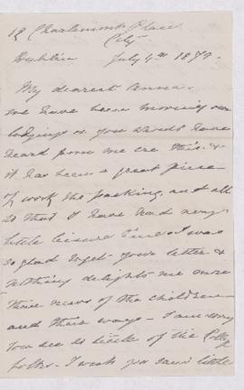 Letter, 4 July 1879