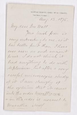 Letter, 12 August 1875