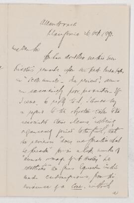 Letter, 26 October 1893