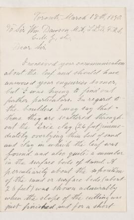 Letter, 18 March 1890