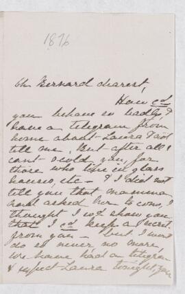Letter, 1876