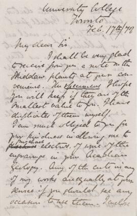 Letter, 17 February 1872