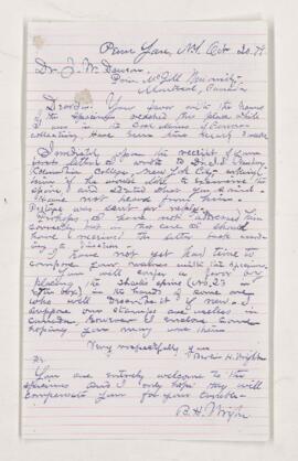 Letter, 20 October 1879