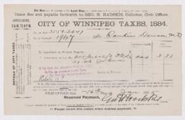 Receipt, 16 January 1885