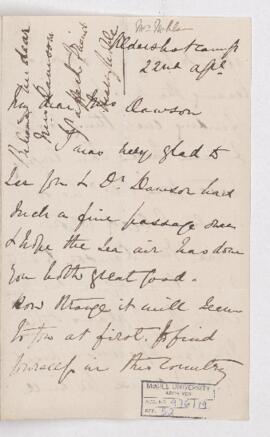 Letter, 22 April 1870