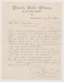 Letter, 15 July 1890