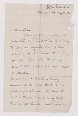 Letter, 8 May 1873