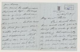 Letter, 27 August 1917