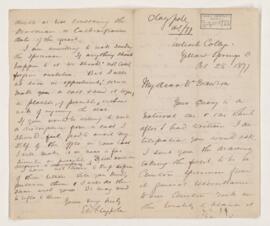 Letter, 28 October 1877