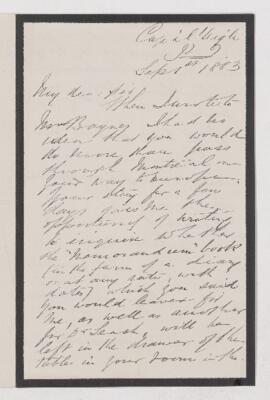 Letter, 1 September 1883