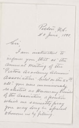 Letter, 28 June 1898