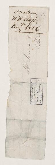 Order, 8 August 1856