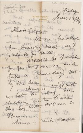 Letter, 17 June 1898