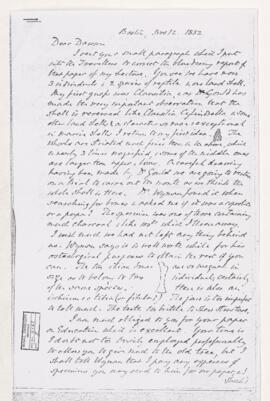 Letter, 12 November 1852