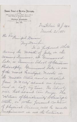 Letter, 21 March 1881