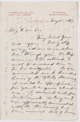 Letter, 15 May 1887