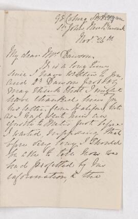 Letter, 26 November