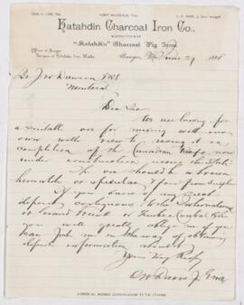Letter, 27 June 1888