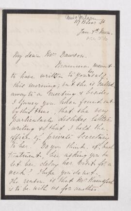 Letter, 7 January