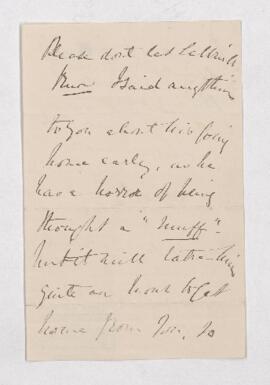 Miscellaneous letter