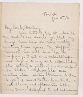 Letter, 11 January 1911