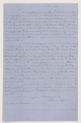 Letter, 3 November 1856