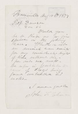 Letter, 10 August 1877