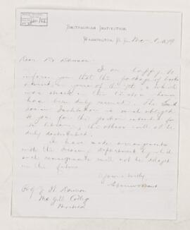 Letter, 8 March 1879