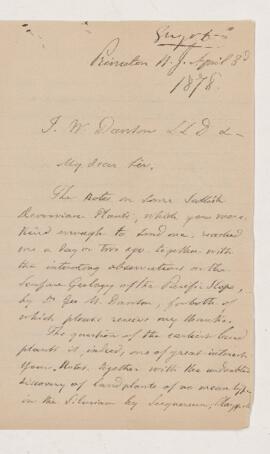 Letter, 3 April 1878
