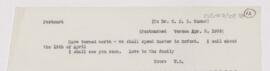 Letter to Charles Nicoll Bancker Camac, April 2, 1909