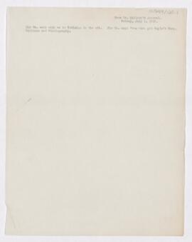 Extract from Archibald Malloch's journal, July 2, 1915