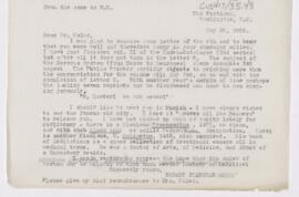 Letter to William Osler