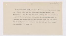 Notes on the history of the association