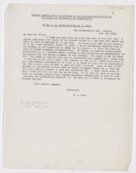 Letter, November 22, 1898