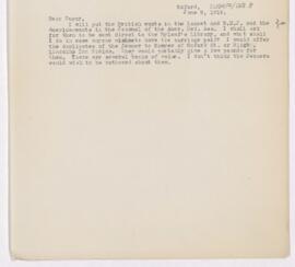 Letter to John Guppy, June 9, 1919