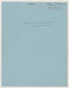 Cushing's notes, Fellow to the Royal College of Physicians, February - April, 1885