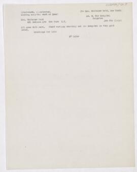 Letter to Mrs. Whitelaw Reid, January 5, 1916