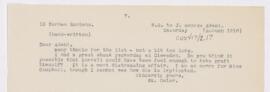 Letter, 1916