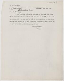 Letter to Daniel Coit Gilman, January 3, 1900