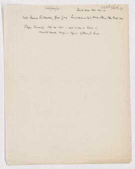 Cushing's notes, Osler's student life, 1868-70