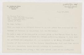 Letter to Harvey Cushing, June 17, 1925