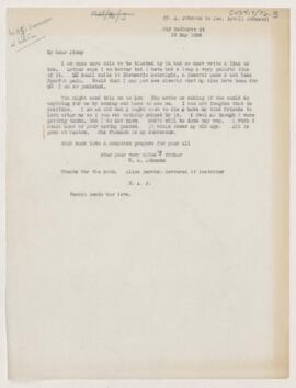 Letter to James Bovell (Jimmie) Johnson, May 18, 1880