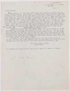 Letter to William Osler, April 26, 1893