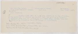 Letter to William Pepper, January 13, 1897