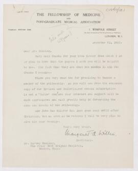 Letter, December 21, 1923