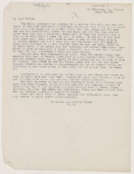 Letter to William Osler, February 8, 1886